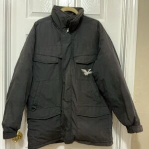 Triple FAT Goose Down Men's Waterproof Jacket  Medium Black Puffer Y2K Gorpcore